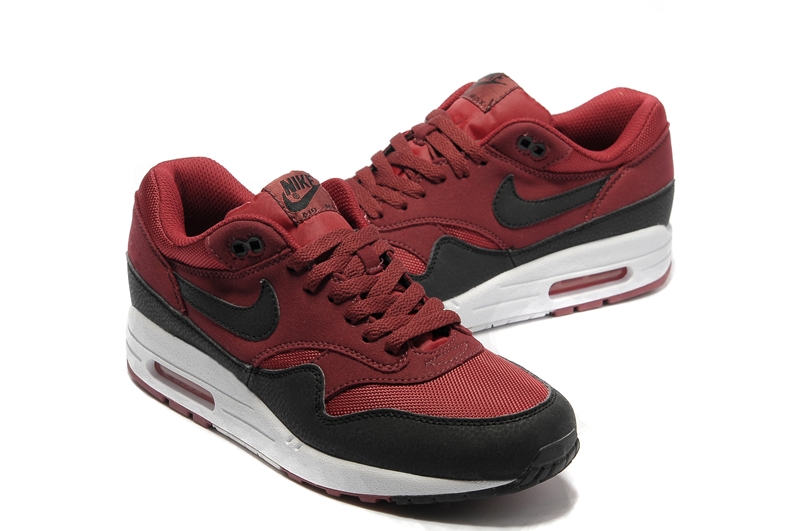 New Men'S Nike Air Max Darkred/ Black